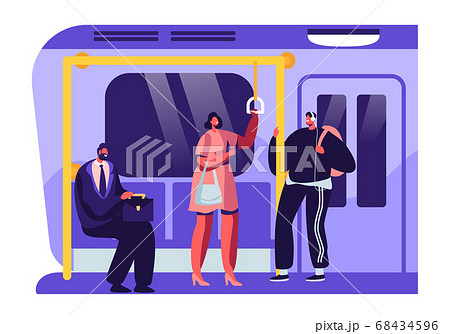 People or City Dwellers in Metro, Subway, Tube 68434596