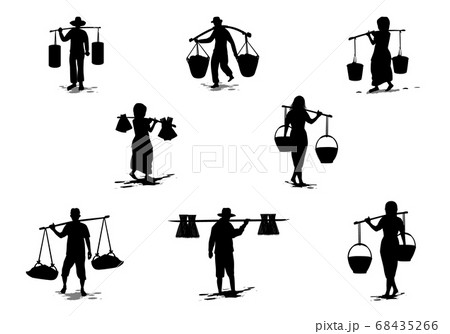 agriculturist cartoon shape vector design 68435266