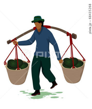 agriculturist cartoon shape vector design 68435268