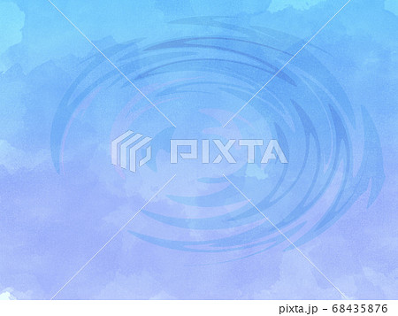 波紋のある水面のイラストのイラスト素材