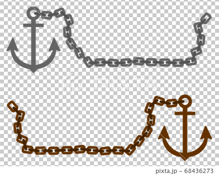 Anchor and chain illustration 68436273