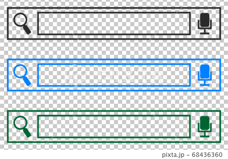 インターネットで入力する検索窓のイラスト素材