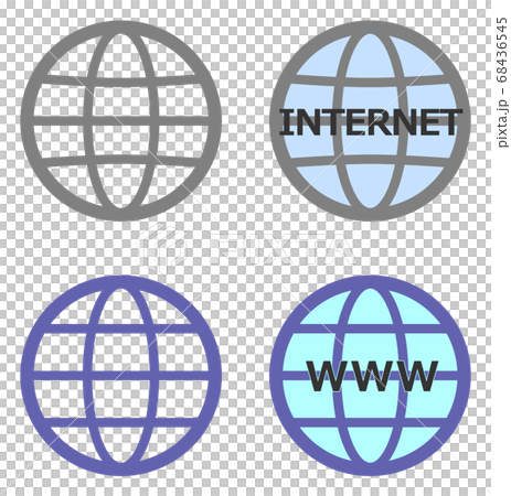 インターネットのアイコンのイラスト素材