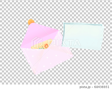 シールをはがしてお手紙開封 68436931