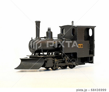蒸気機関車の模型の写真素材