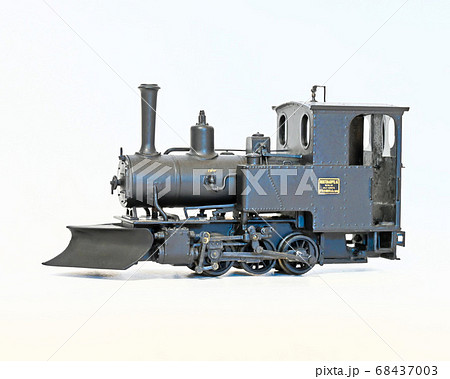蒸気機関車の模型の写真素材