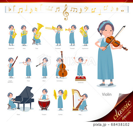 flat type hairband Pregnant women_classic music 68438102