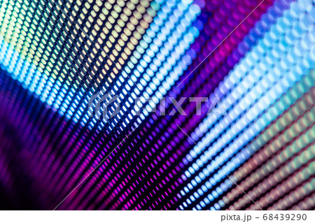 CloseUp LED blurred screen. LED soft focus CloseUp LED blurred screen. LED soft focus 68439290