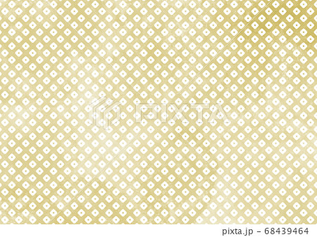 鹿の子絞り 和紙素材 金色 68439464