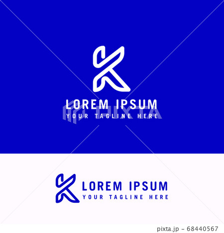 Abstract letter K logo template. Letter K icon. 68440567