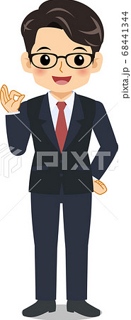 男性サラリーマン 68441344
