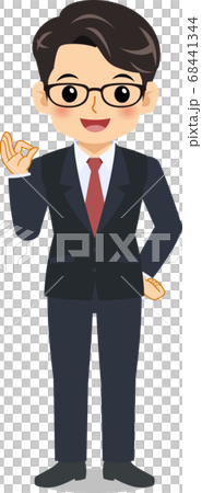 男性サラリーマン 68441344