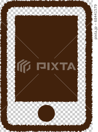 スマホのピクトグラム 手描き風ver のイラスト素材