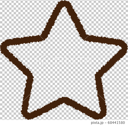 Star pictogram (hand-drawn style ver.) 68441580