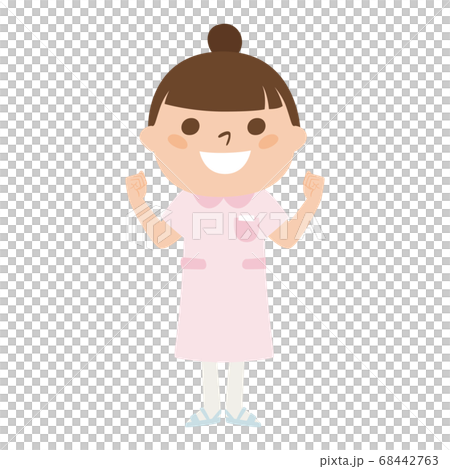 Illustration of female nurse. A woman full of energy. Illustration of female nurse. A woman full of energy. 68442763