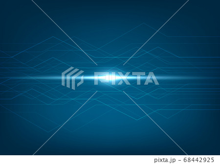 Abstract lines technology connection digital data and big data background. 68442925
