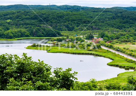 北海道 夏の釧路湿原 サルボ展望台からの眺望 北海道 夏の釧路湿原 サルボ展望台からの眺望 68443391