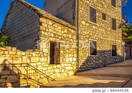 Architecture in Primosten town. Architecture in Primosten town. 68444536