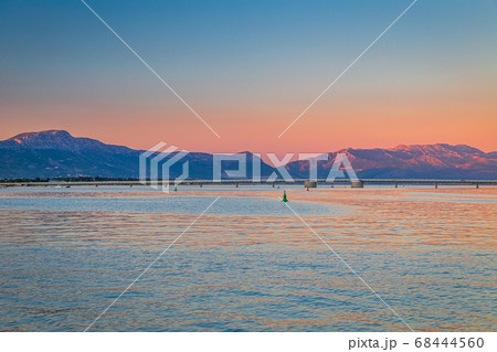 Sunset on the Adriatic coast near Trogir town, 68444560
