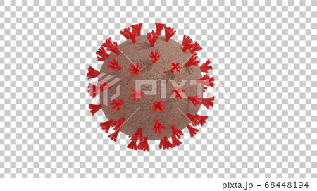ウイルスのイメージグラフィック 背景透過 のイラスト素材
