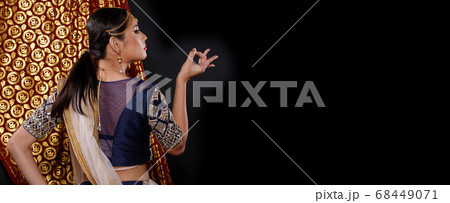 India Traditional costume Wedding bride dress on India Traditional costume Wedding bride dress on 68449071