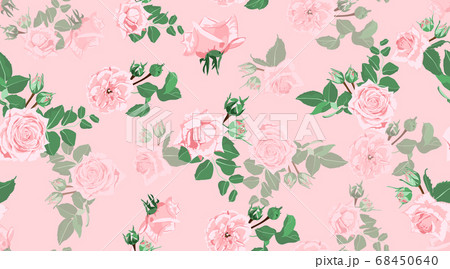 Roses Seamless Pattern for Wedding Decoration. Roses Seamless Pattern for Wedding Decoration. 68450640