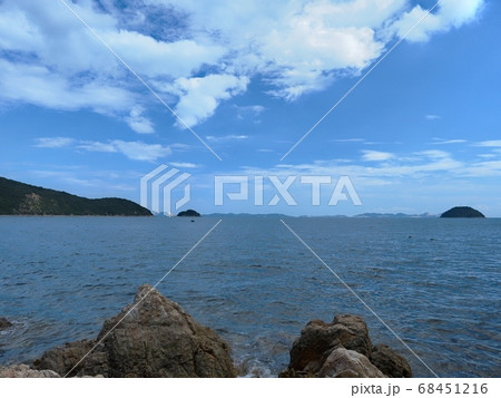 相生湾の西側坪根から見る播磨灘の風景 相生湾の西側坪根から見る播磨灘の風景 68451216