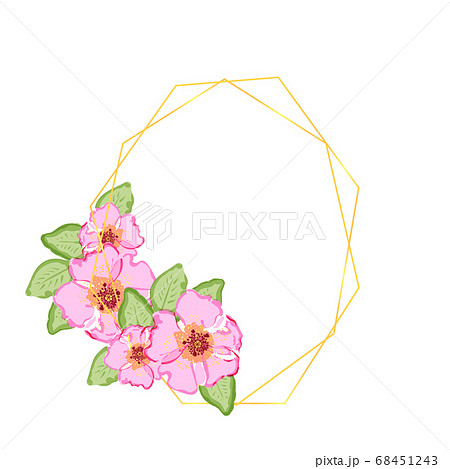 Decorated oval polygonal greeting card template Decorated oval polygonal greeting card template 68451243