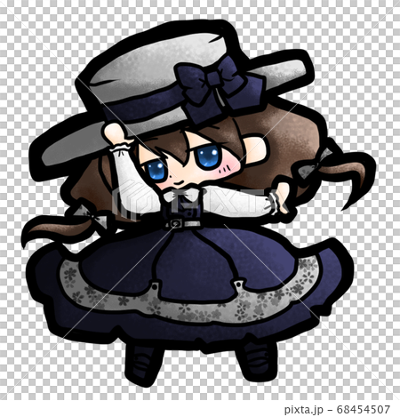 原宿系茶髪の可愛いカジュアルロリータ 68454507