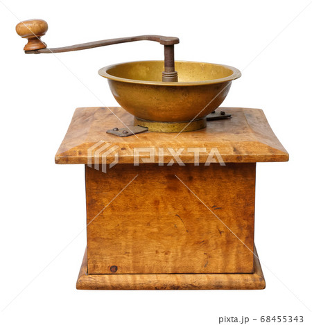 Antique manual coffee grinder 68455343