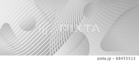 Gray Memphis Fluid Shapes. 3d Flow Lines Pattern. Gray Memphis Fluid Shapes. 3d Flow Lines Pattern. 68455513