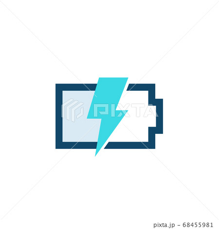 charging battery vector icon on white 68455981