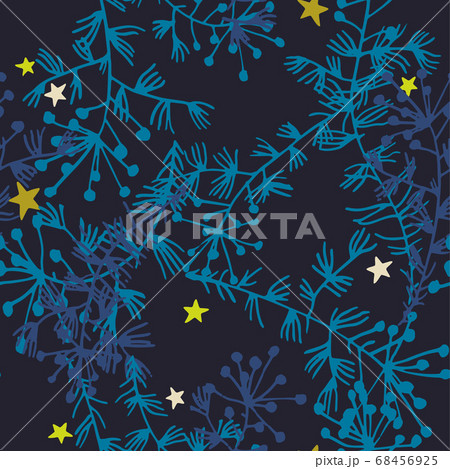 Vector botanical seamless pattern with herbs, Vector botanical seamless pattern with herbs, 68456925