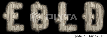 Set of symbols lira, baht, litecoin, dashcoin made of industrial metal 3D 68457319