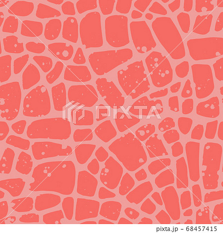 Abstract repeating geometric background with chaotic texture. Irregular blocks pattern. Seamless paving stone mosaic tracery. 68457415