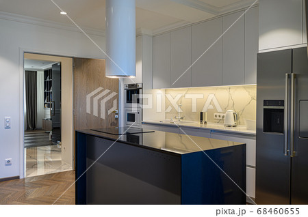Luxury kitchen Interior with minimalism design Luxury kitchen Interior with minimalism design 68460655