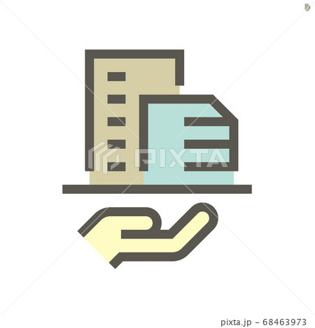 Real estate agent vector icon design, 48X48 pixel 68463973