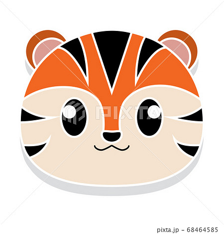 Tiger head cartoon - Stock Illustration [68464585] - PIXTA