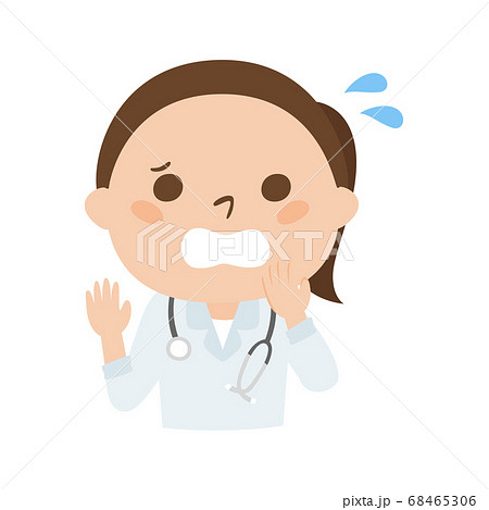女性医師のイラスト 慌ててる女性 のイラスト素材 女性医師のイラスト 慌ててる女性 のイラスト素材