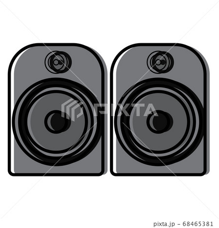 Isolated sound speakers icon 68465381