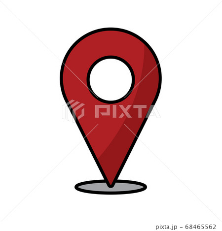 Isolated Map Pin Iconのイラスト素材