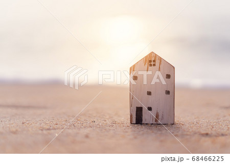 Buy icon screen on model of a little house  with 68466225