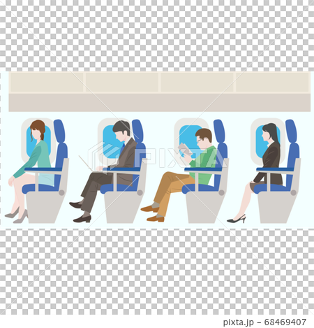 In an airplane 68469407