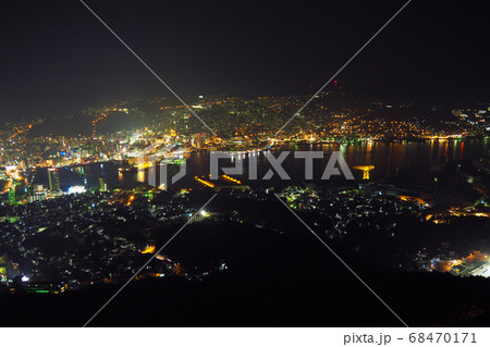 長崎の夜景(定額版：稲佐山より撮影) 68470171