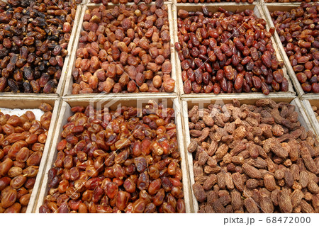 many date fruits display for sale at local market many date fruits display for sale at local market 68472000