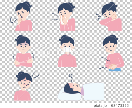 風邪症状_女の子 風邪症状_女の子 68473333