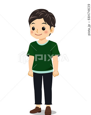 Tシャツの男の子のイラスト素材