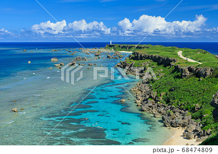 宮古島_東平安名崎の絶景 宮古島_東平安名崎の絶景 68474809