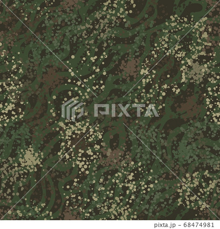 Camouflage pattern background. Modern clothing style masking camo repeat print 68474981