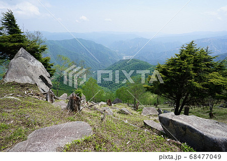 阿世潟峠から登った社山の山頂から足尾方面 68477049
